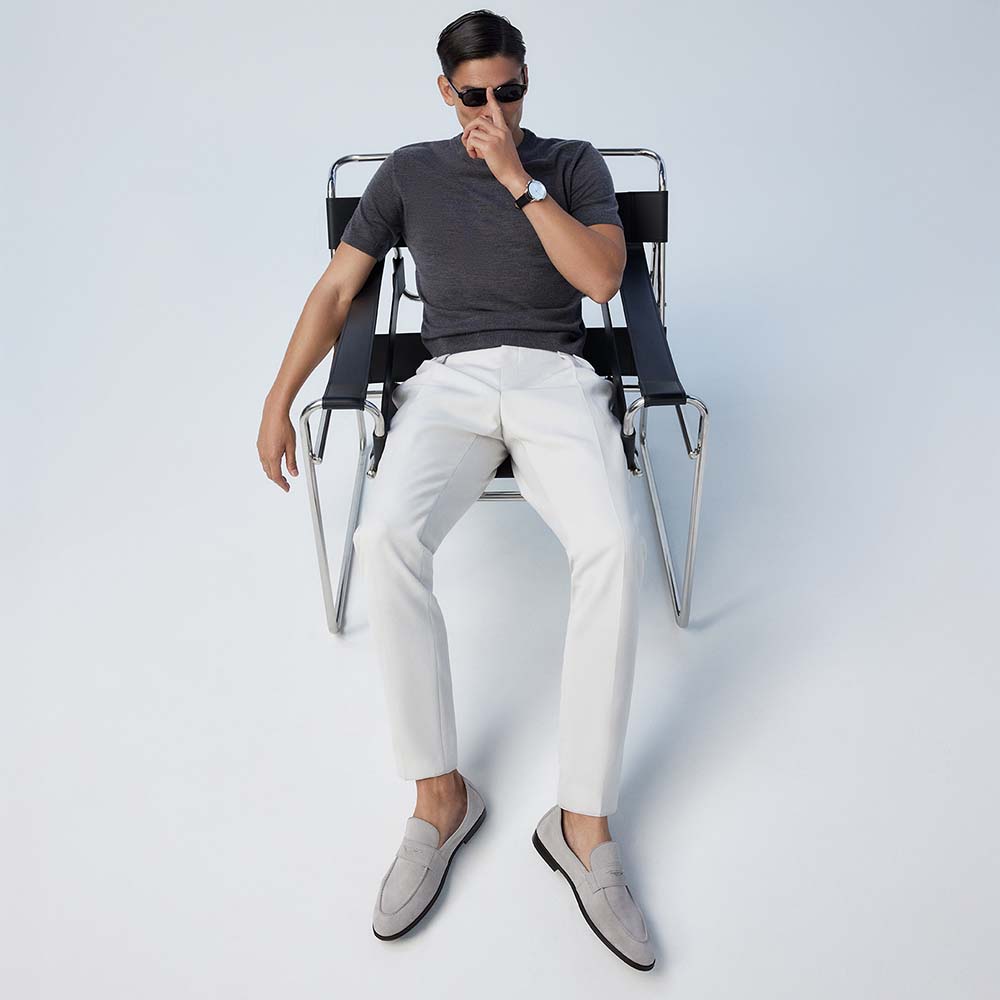 Journey-In Men's Grey Loafers